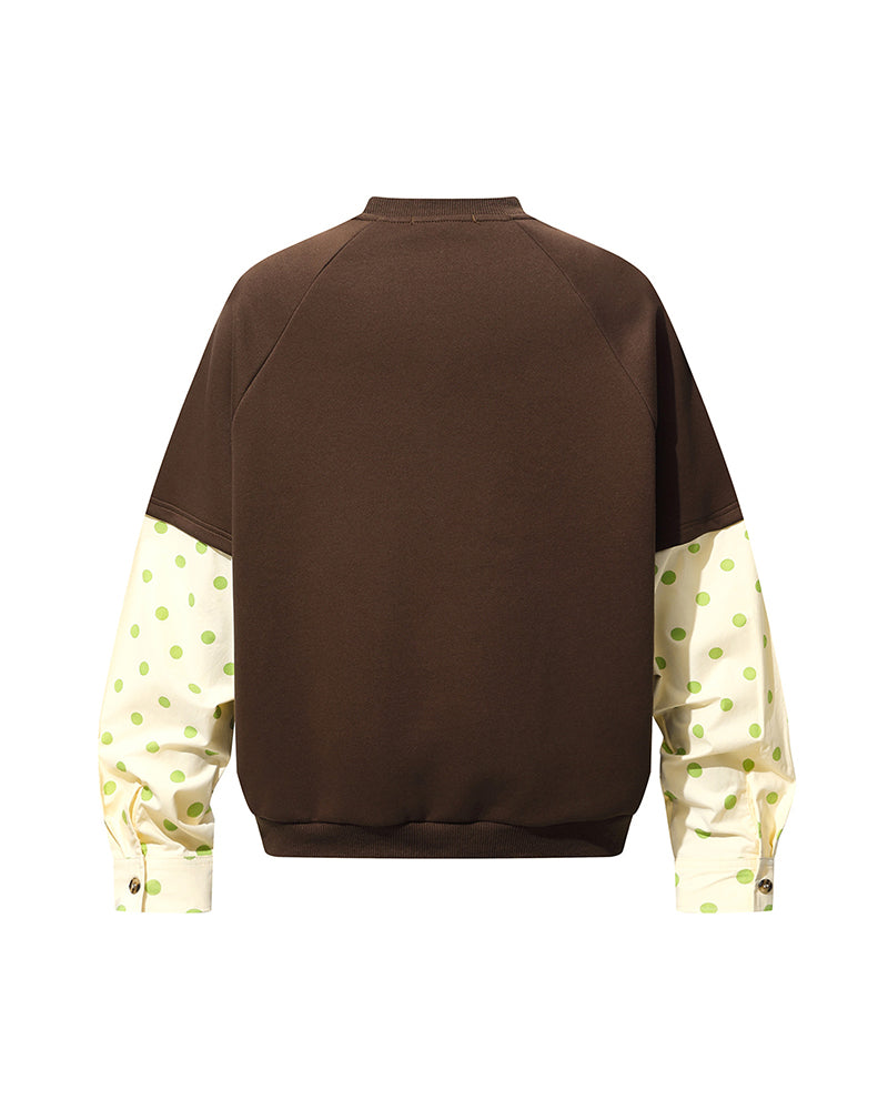 Hand-painted banana casual long-sleeved shirt