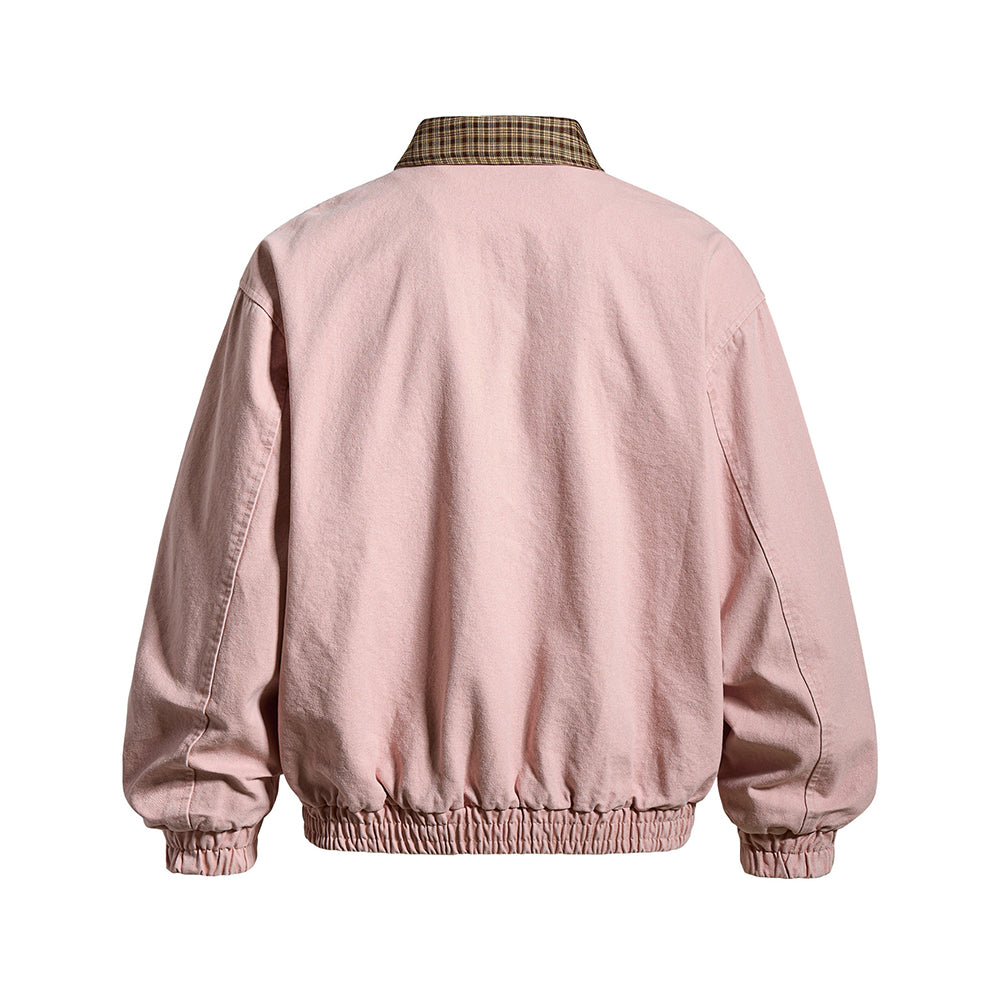 Stitched contrasting color couple's jacket