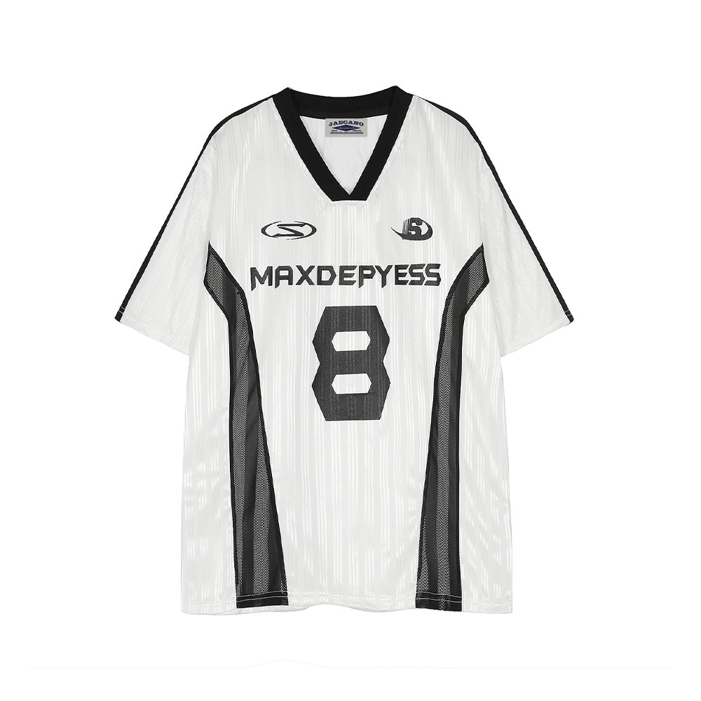 레트로 콘트라스트 반소매