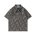 Vintage Floral Tie Shirt