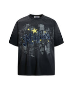 Casual Embroidered Sports Short-Sleeve