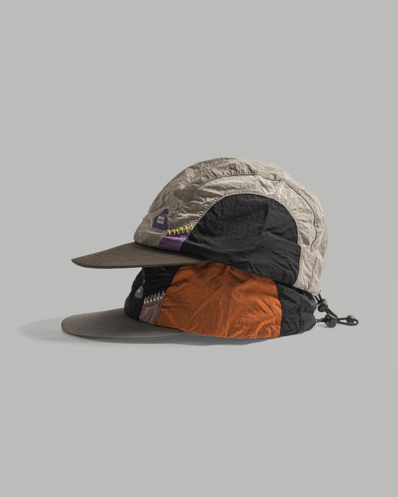 速乾性のあるカラーブロックデザインの野球帽