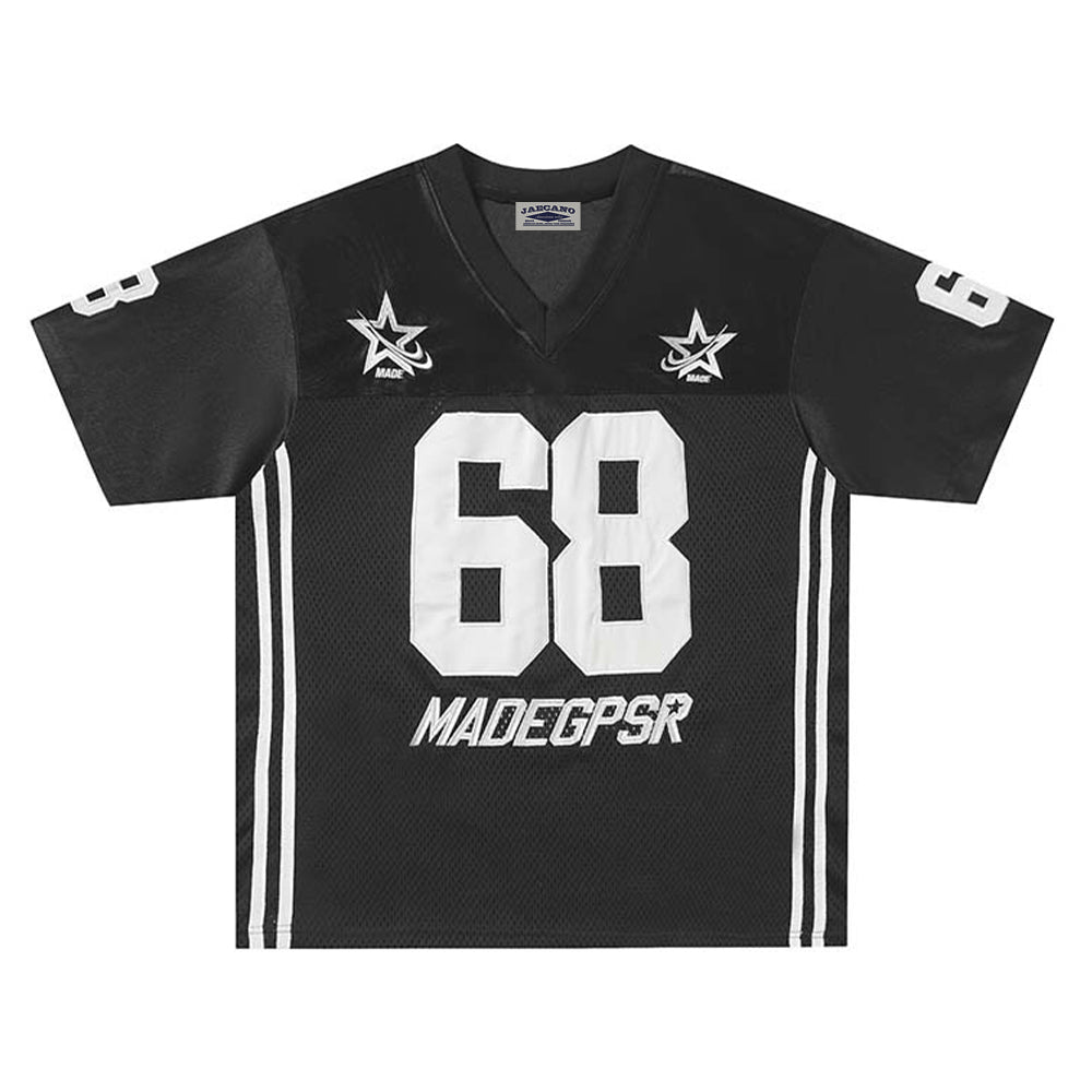 Embroidered sports short sleeves