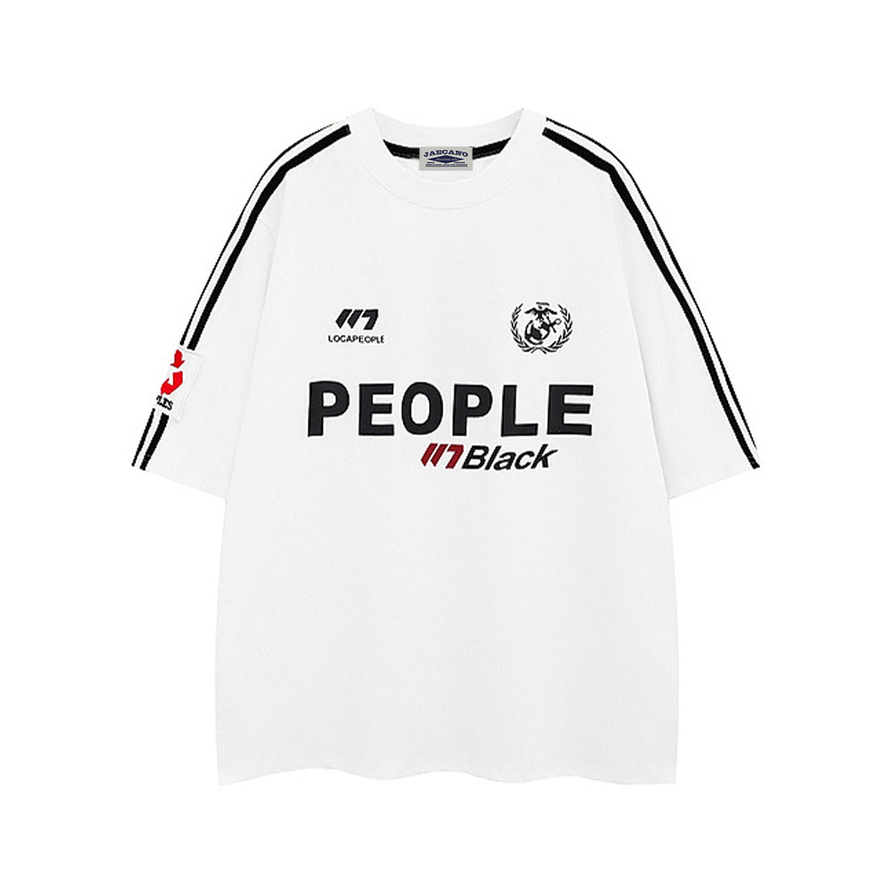 디지털 스트라이프 반팔