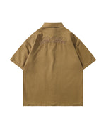 Retro patchwork casual shirt