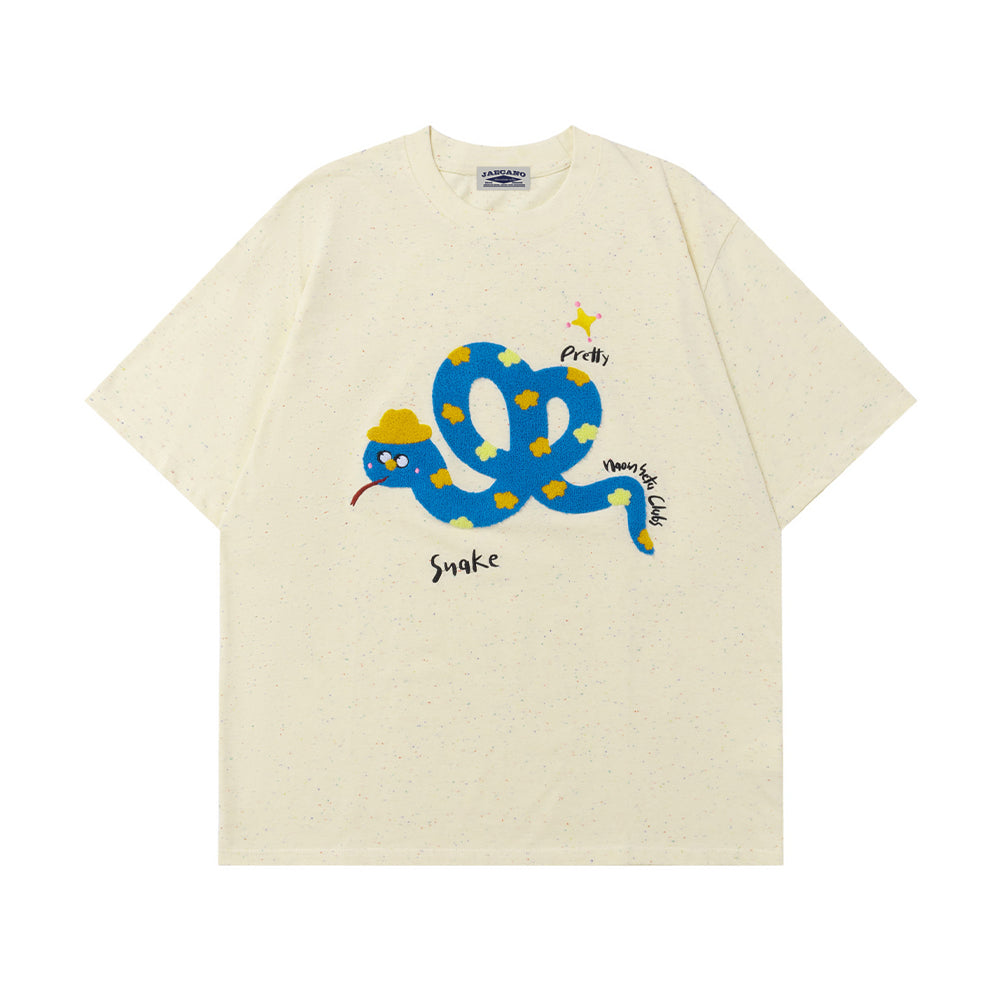 레트로한 컬러풀하고 귀여운 반팔