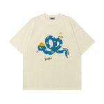 레트로한 컬러풀하고 귀여운 반팔