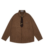 Corduroy Casual Long-Sleeved Shirt