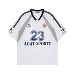 심플한 대비 컬러의 반팔