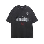 레트로 프린트 캐주얼 반팔