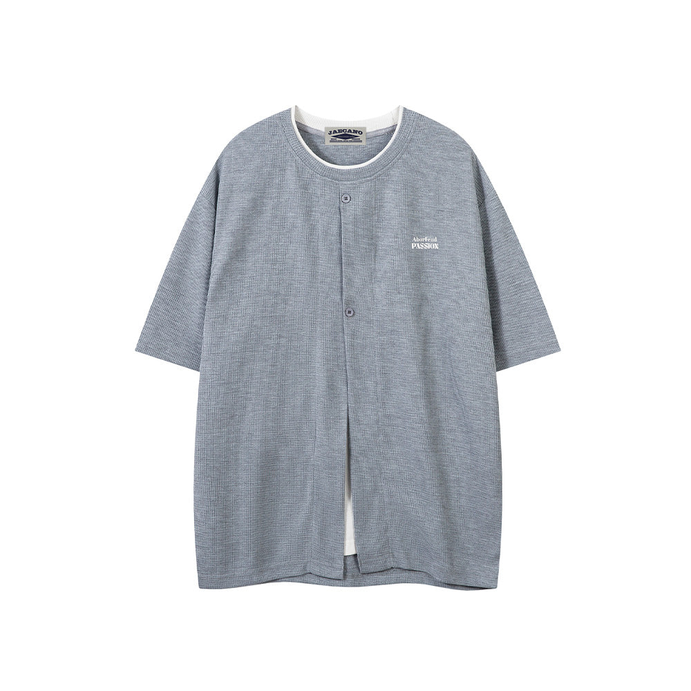 심플한 가짜 투피스 반팔