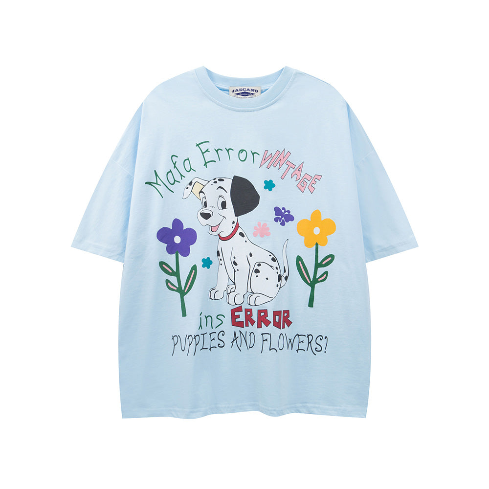 달마시안 프린트 반팔