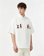 Cute Puppy Short Sleeve Shirt