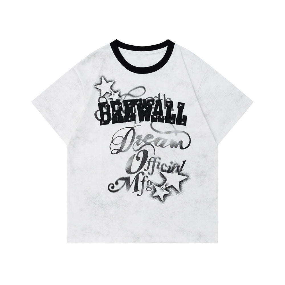 레트로 귀여운 반팔