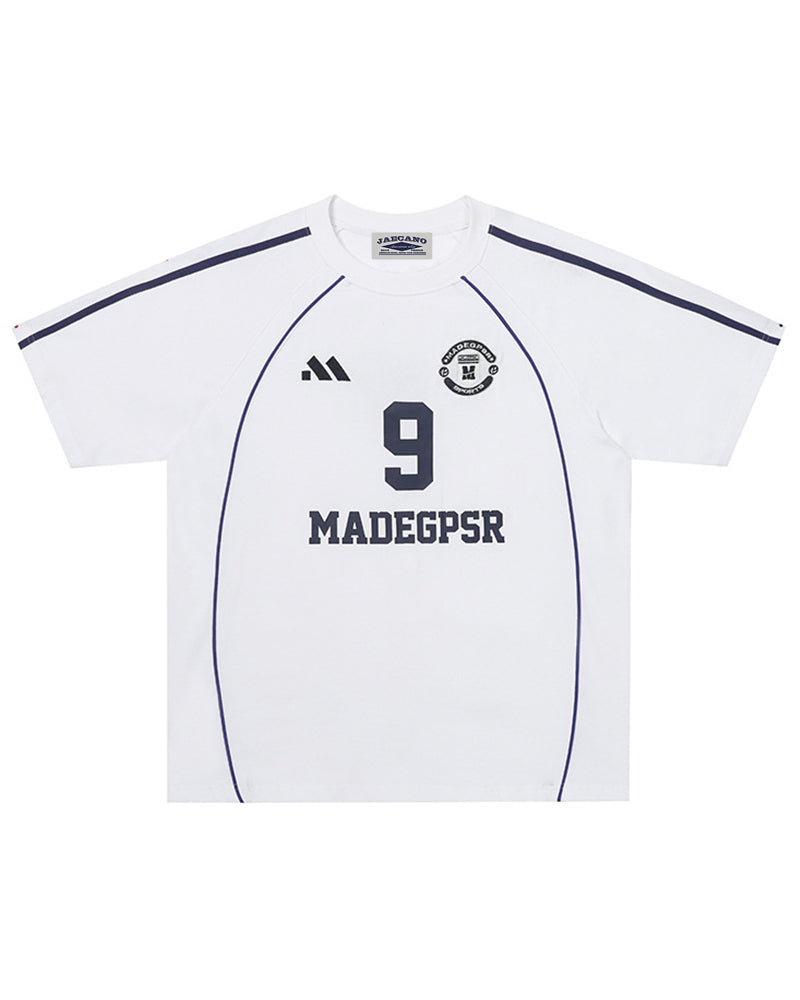 Retro embroidered short sleeves