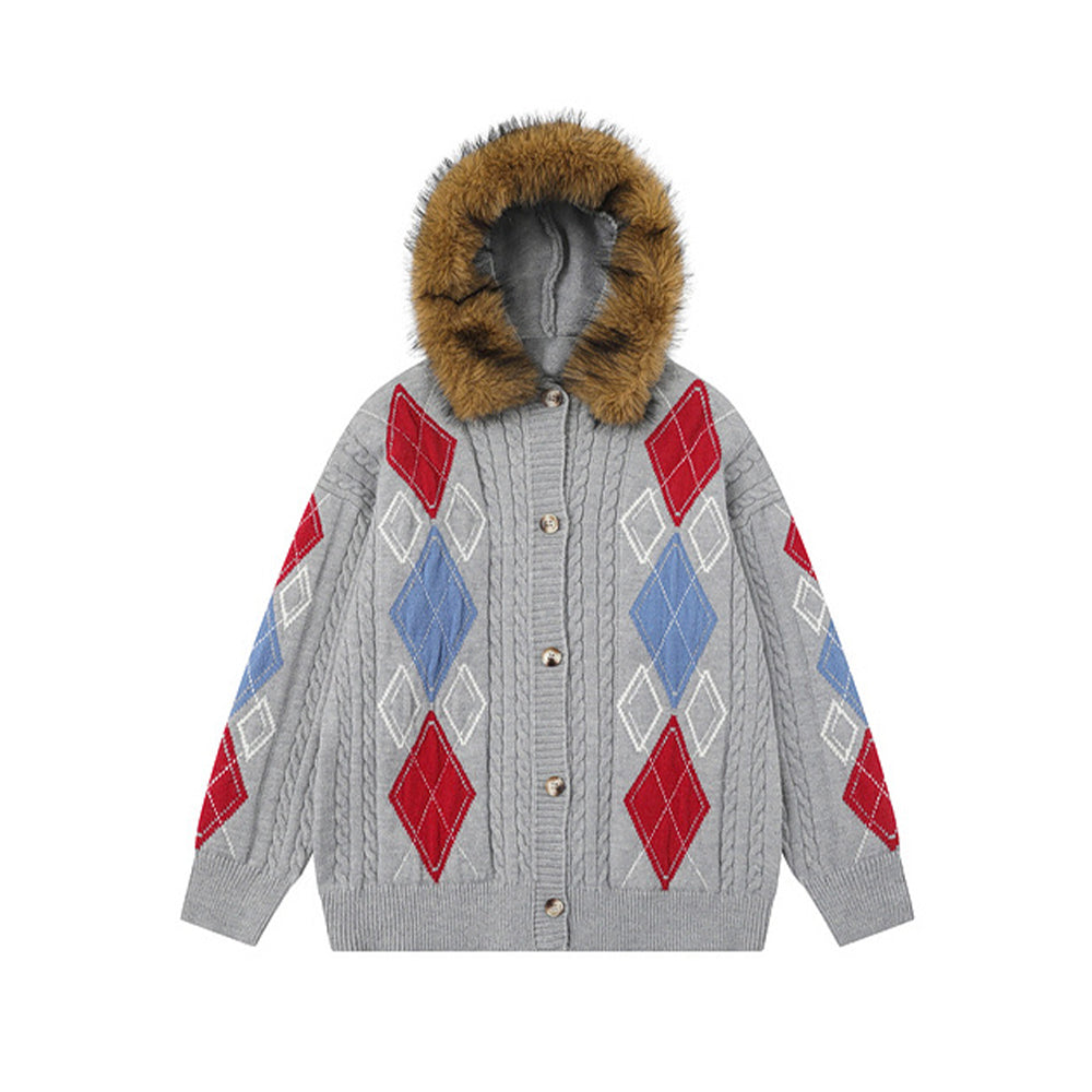 캐주얼한 탈부착형 니트 가디건