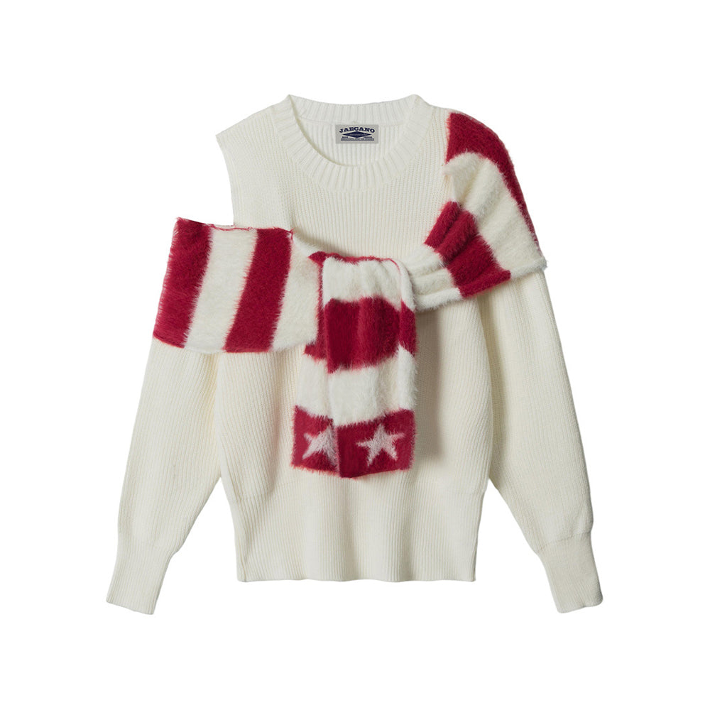 오프숄더 하이엔드 스웨터