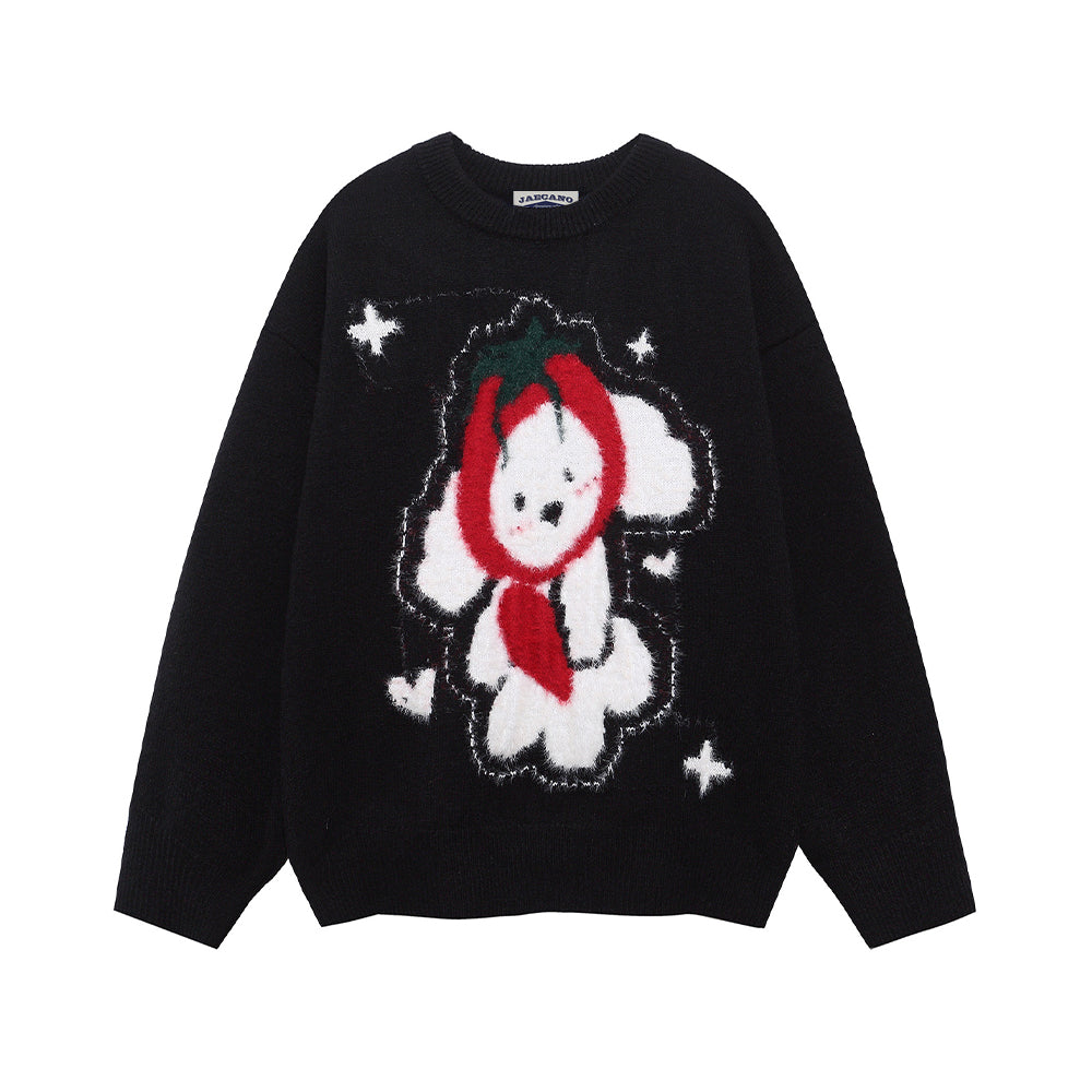 可愛小狗百搭針織衫