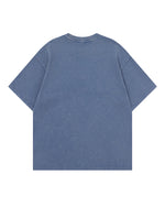 Retro distressed short-sleeved shirt