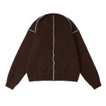 Retro crew neck casual sweater