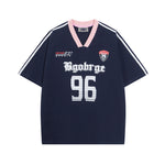 Retro simple loose short sleeves