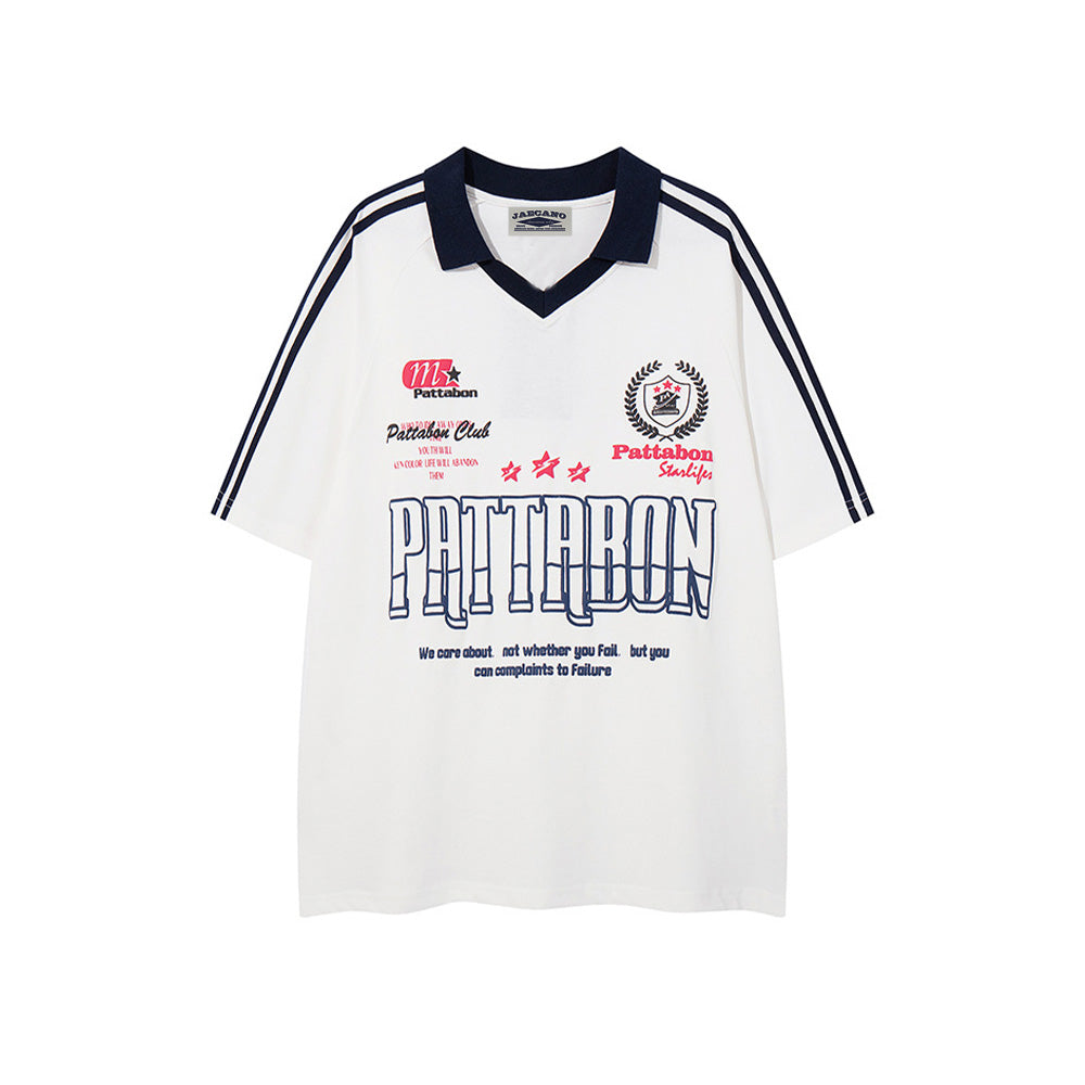 레터 프린트 반팔