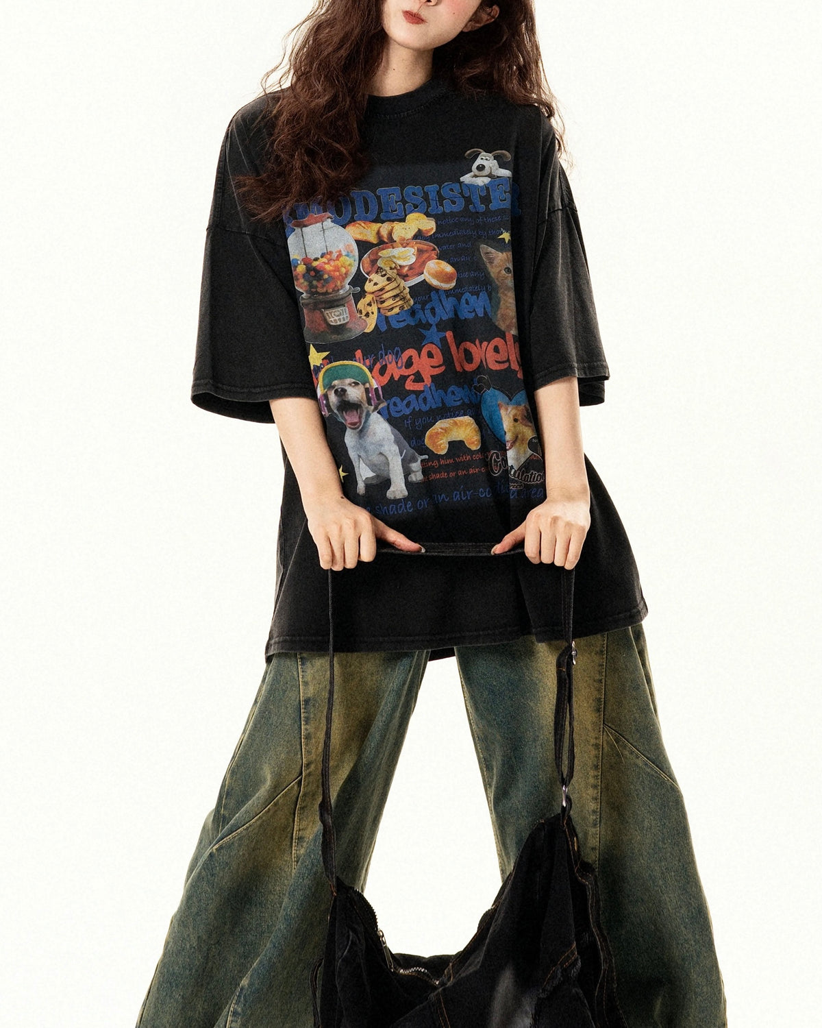 レトロプリント半袖