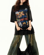 레트로 펀 프린트 반팔