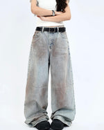 復古做舊牛仔褲