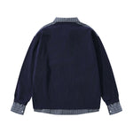 Retro fake two-piece long sleeves