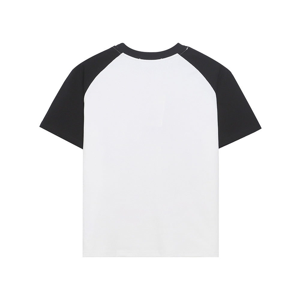 고양이 컬러블록 반팔