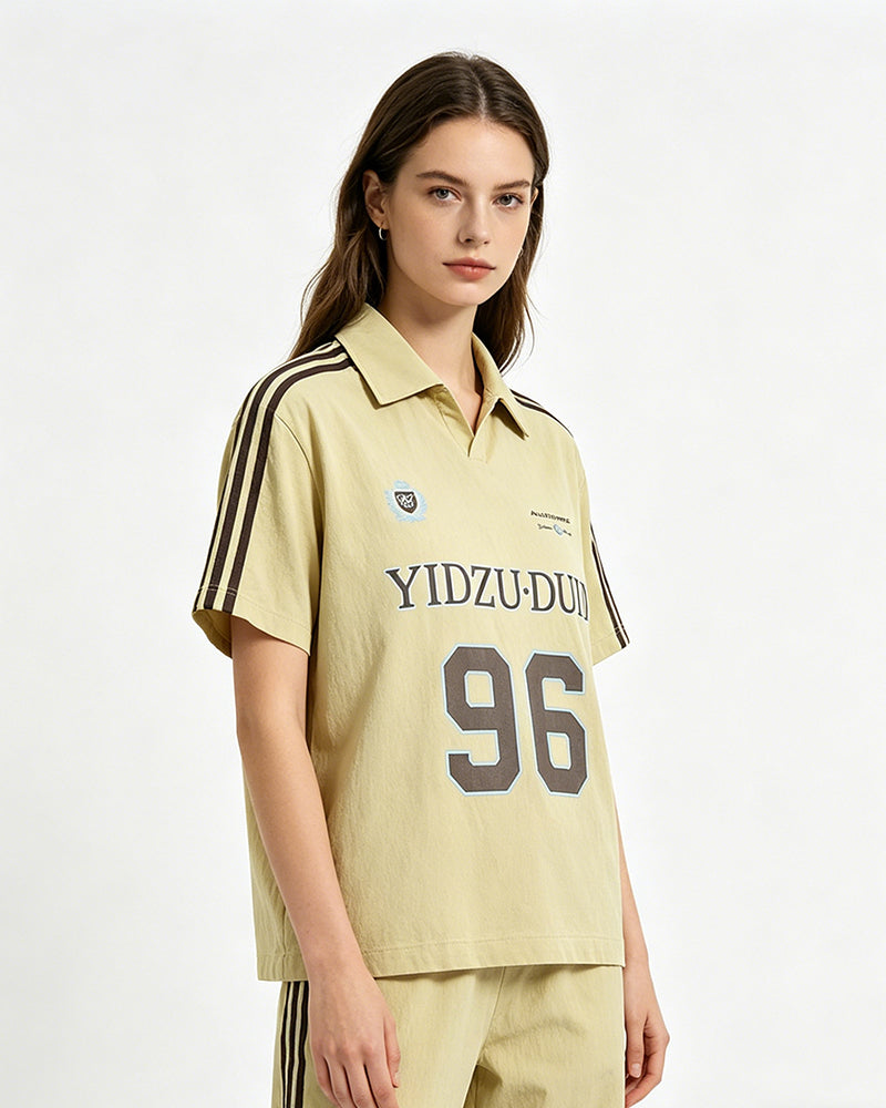 復古學院風短袖