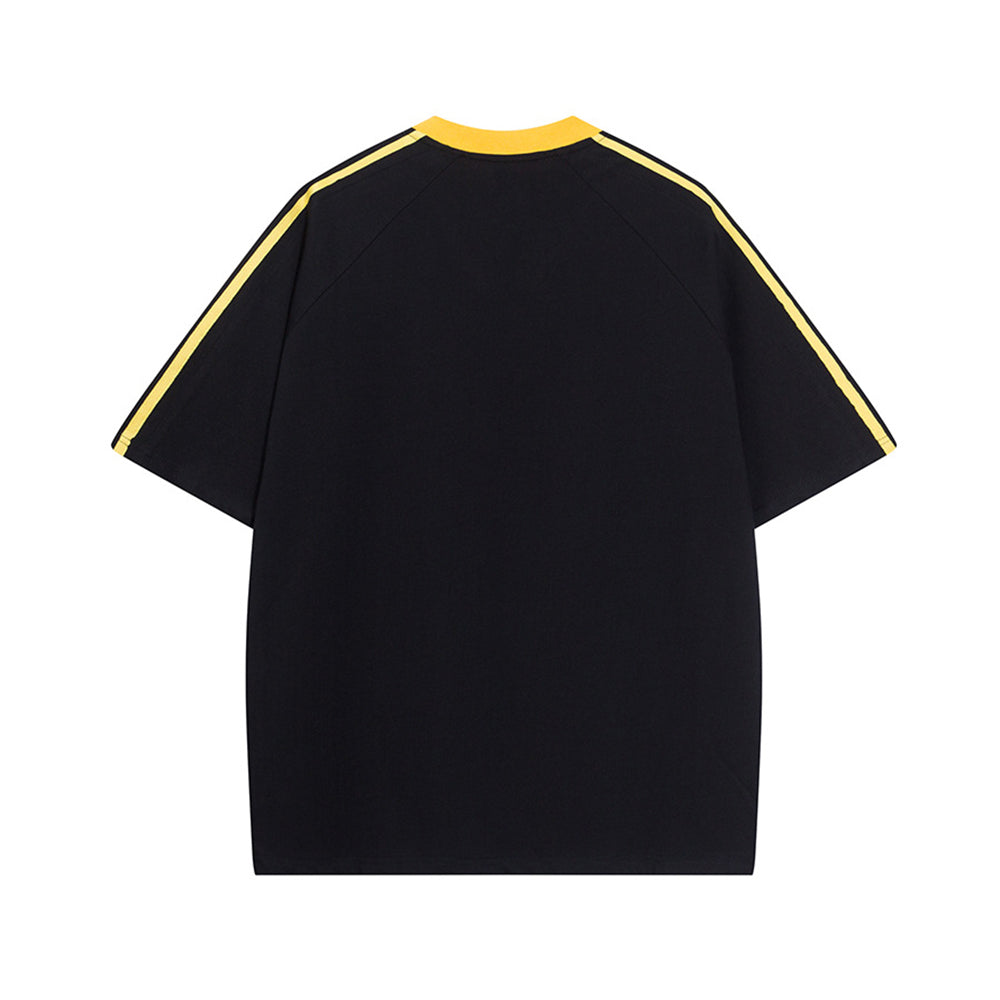 Retro simple loose short sleeves