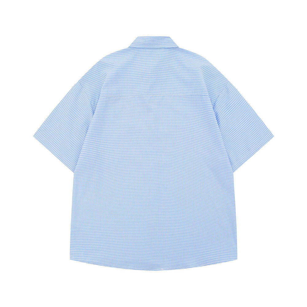 Cute embroidered short-sleeved shirt