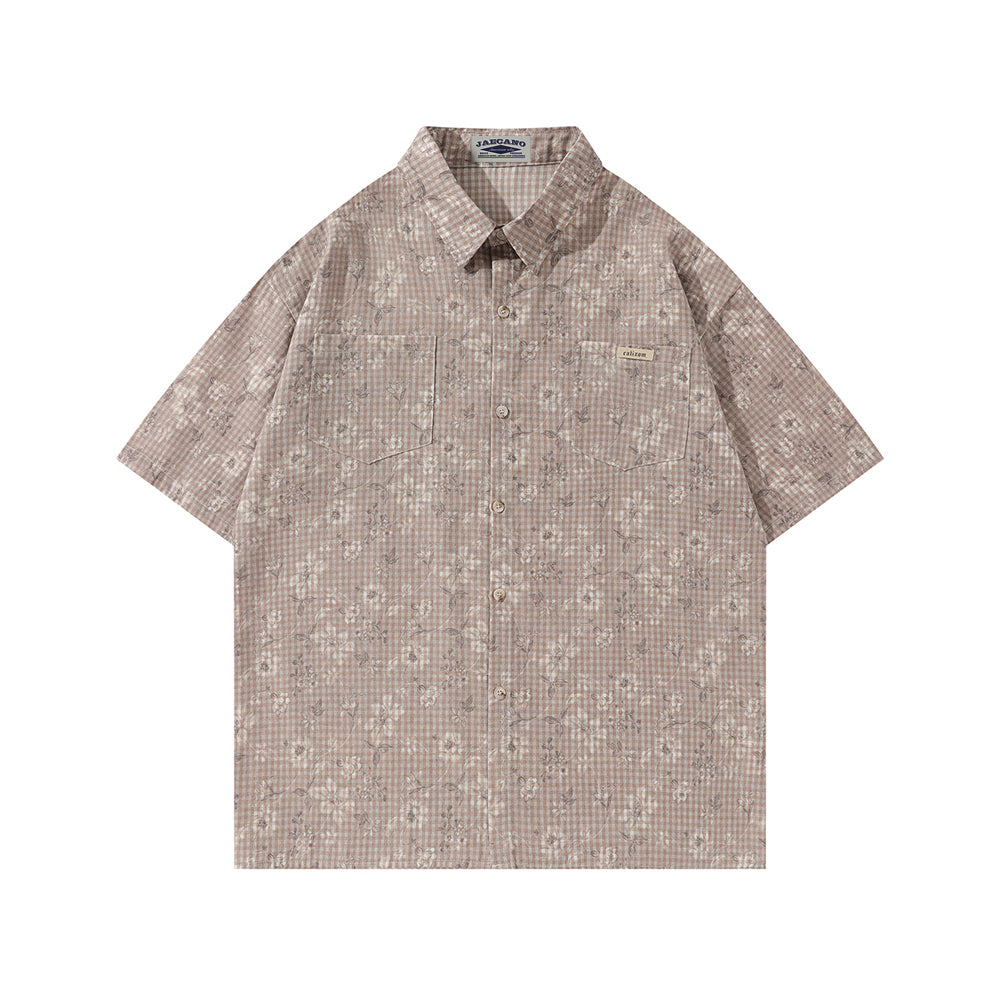 Vintage Floral Tie Shirt