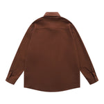 Floral embroidered long-sleeved shirt