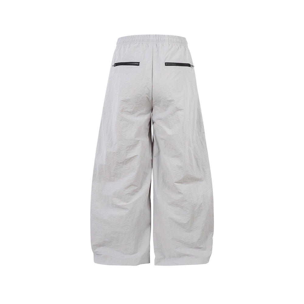 Panelled straight-leg casual trousers