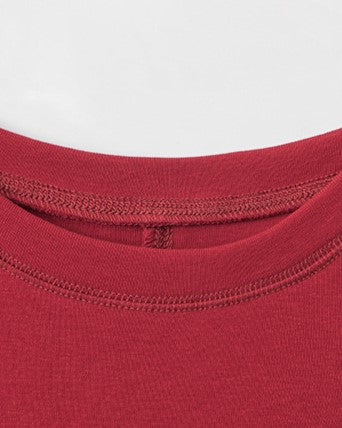 Lettering print crew neck short sleeves