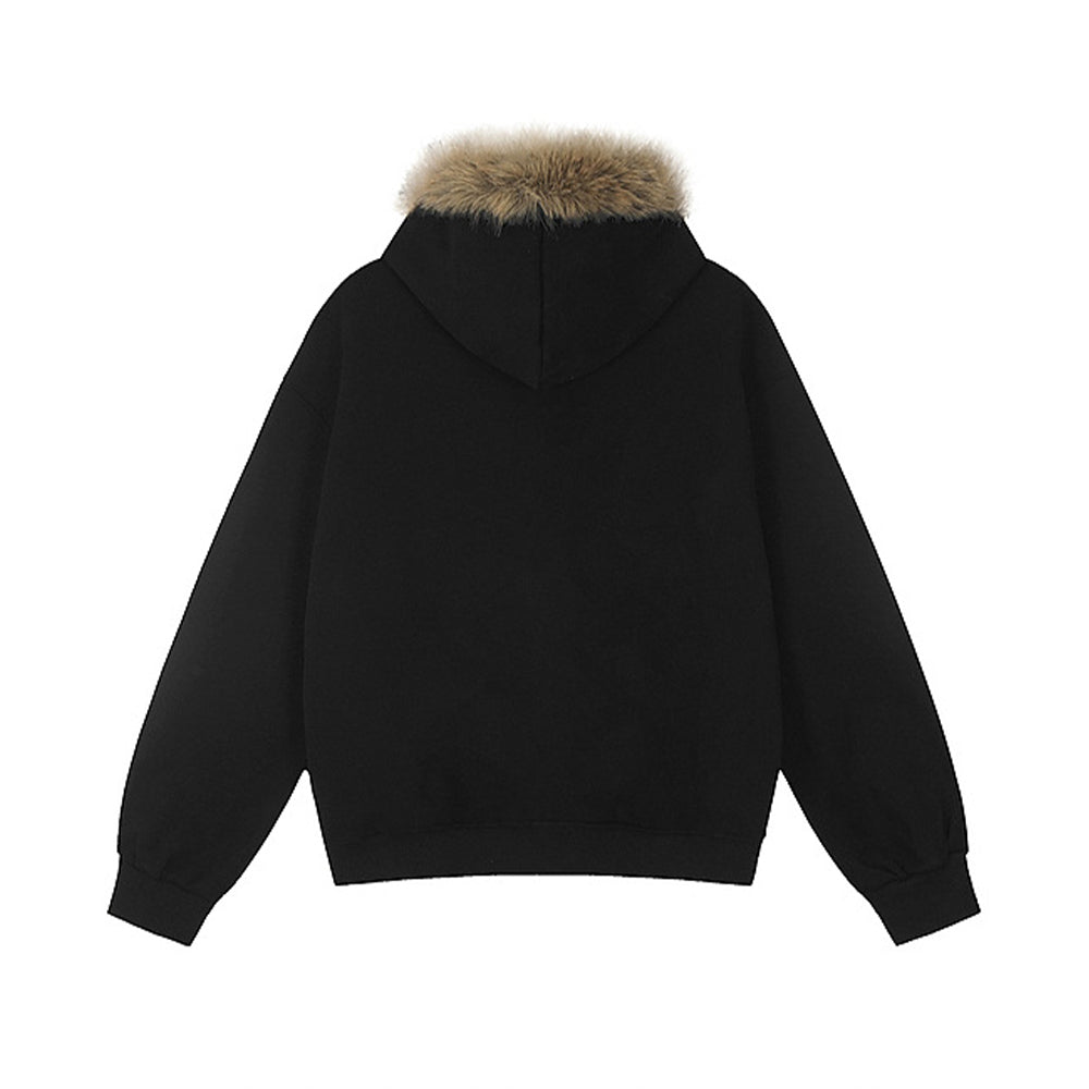 Vintage zipper embroidered jacket