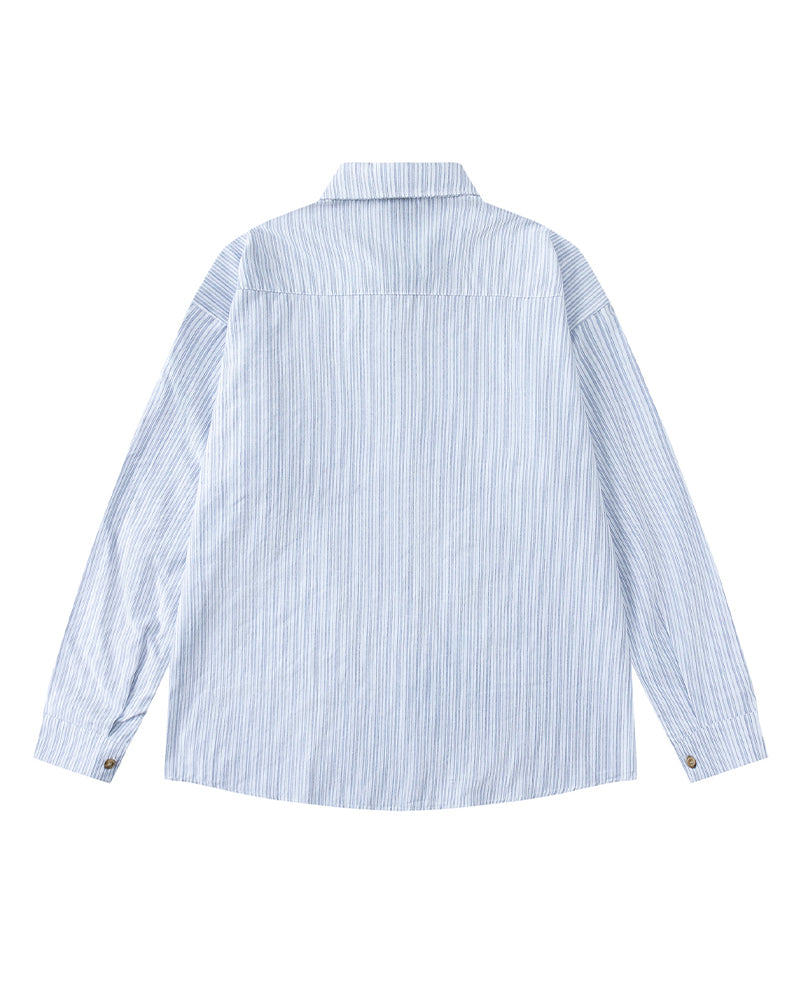 vintage striped long sleeve shirt