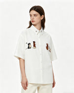 Cute Puppy Short Sleeve Shirt