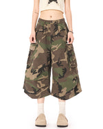 Camouflage cargo shorts