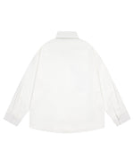 Casual Embroidered Long-Sleeved Shirt