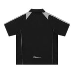 레트로 컬러 블록 반소매