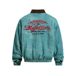 Retro patchwork letter jacket