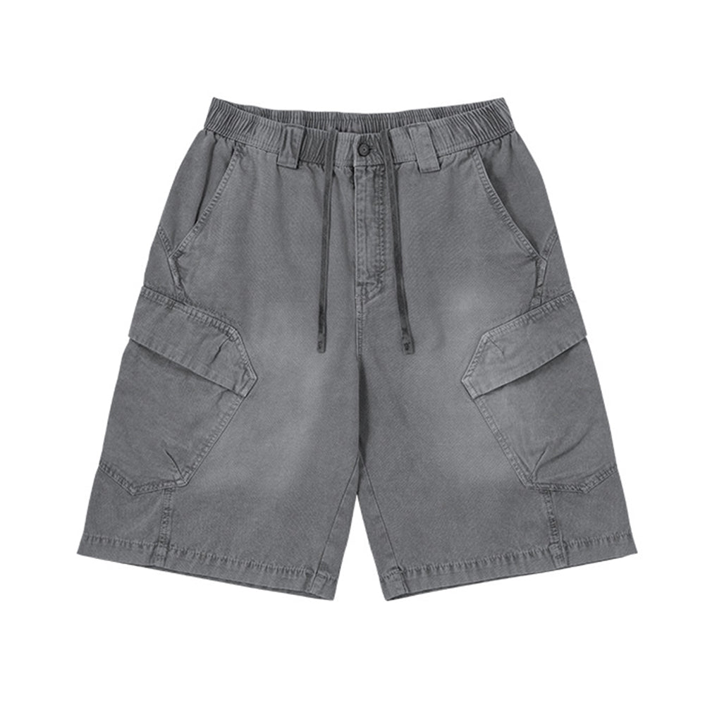 Washed casual overalls