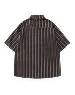 Simple striped short-sleeved shirt