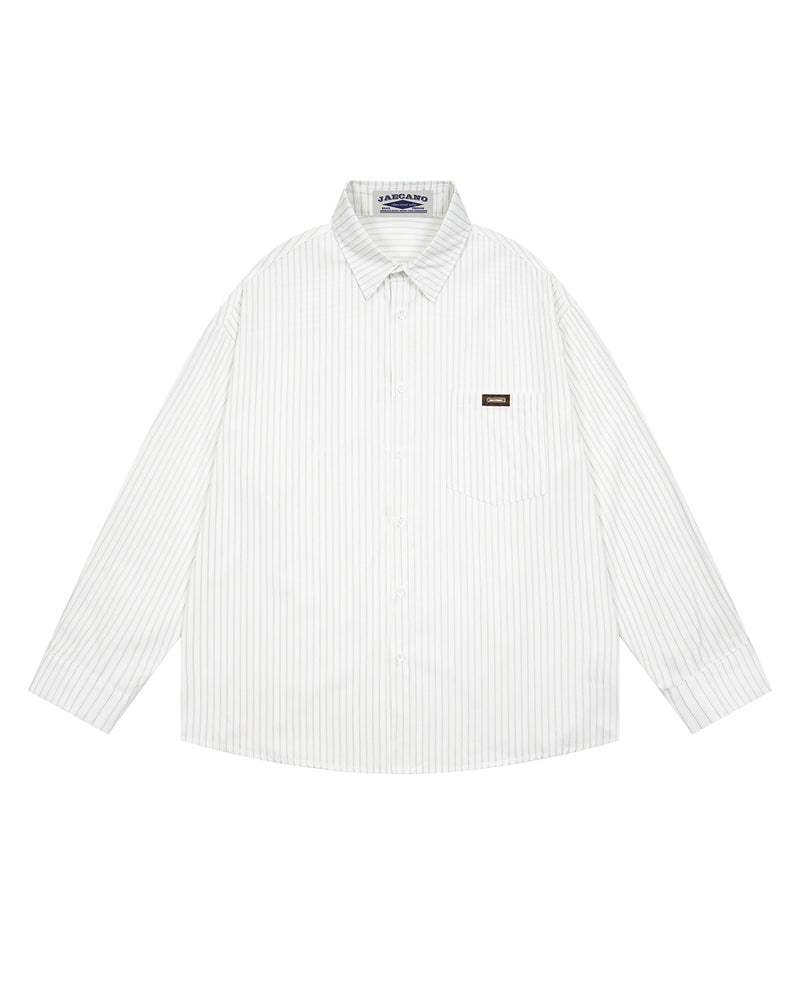 Striped versatile long-sleeved shirt