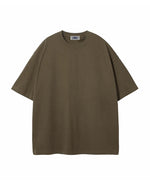 クルーネック無地オーバーサイズカップル半袖Tシャツ