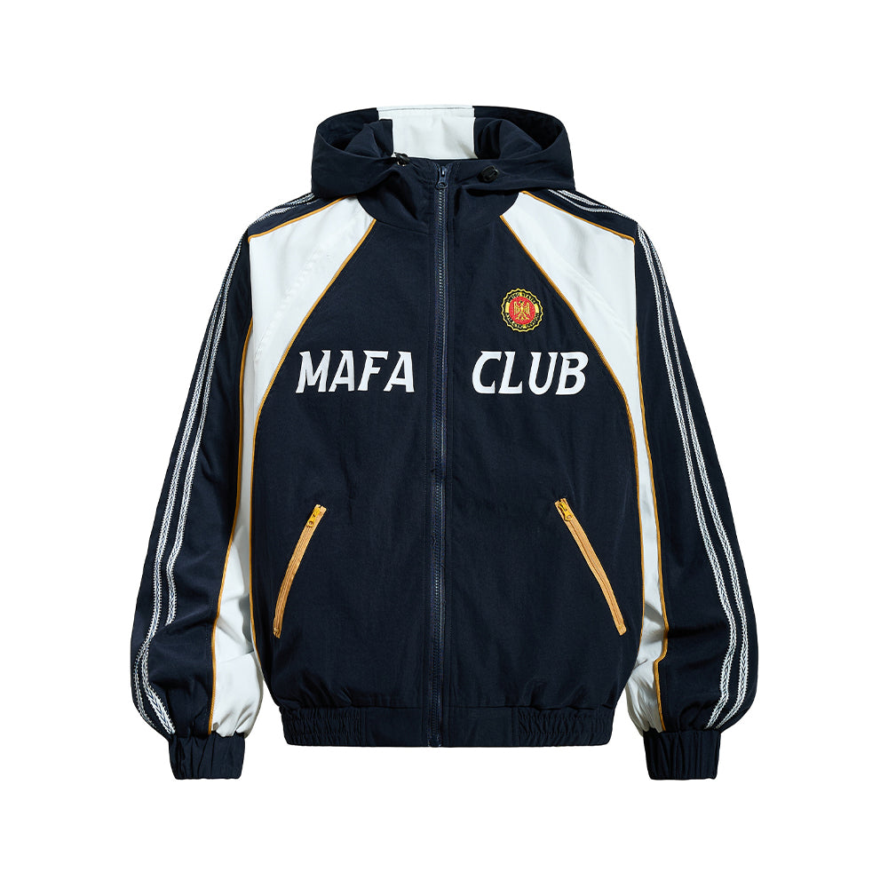 Retro patchwork couple jackets